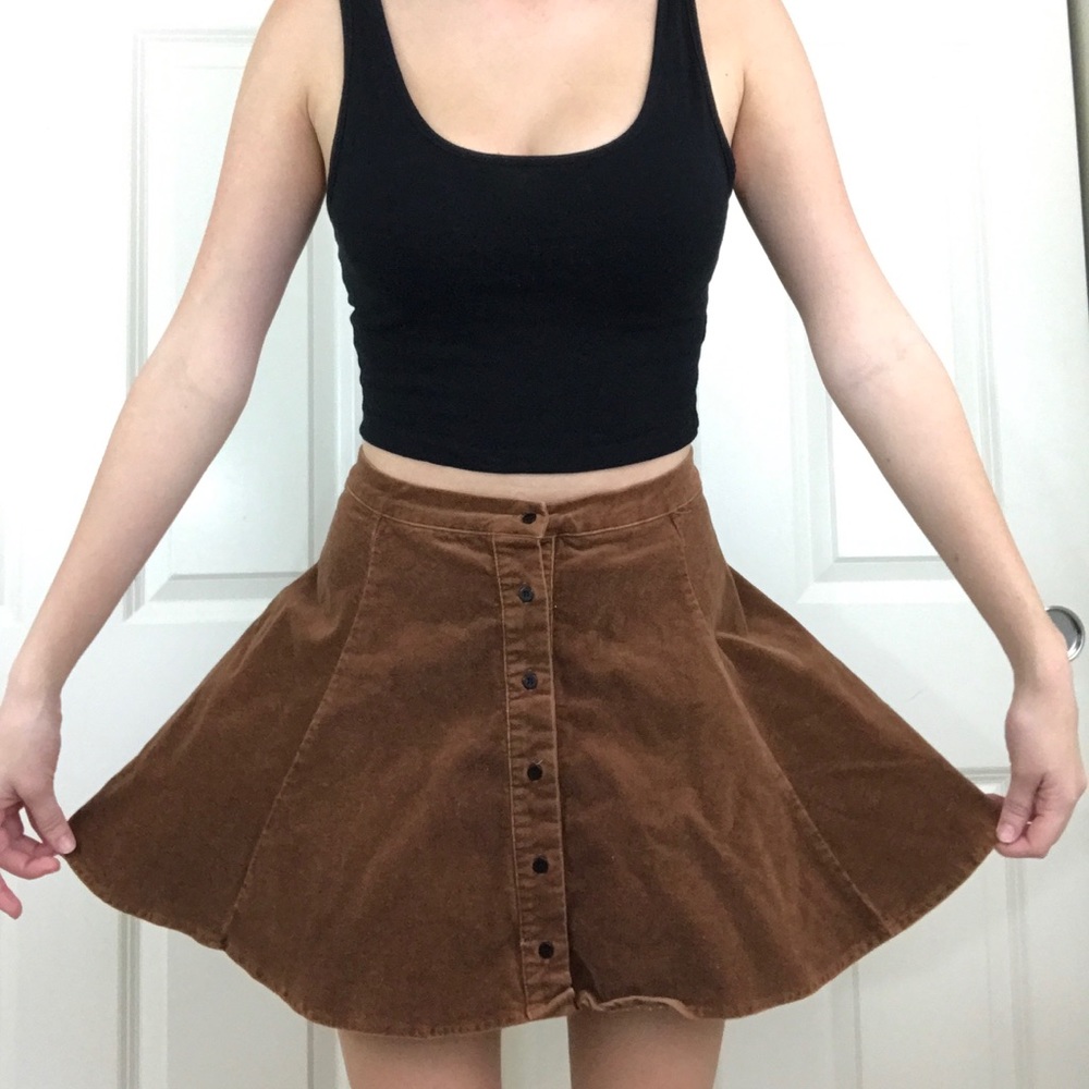 Suede Skater Skirt